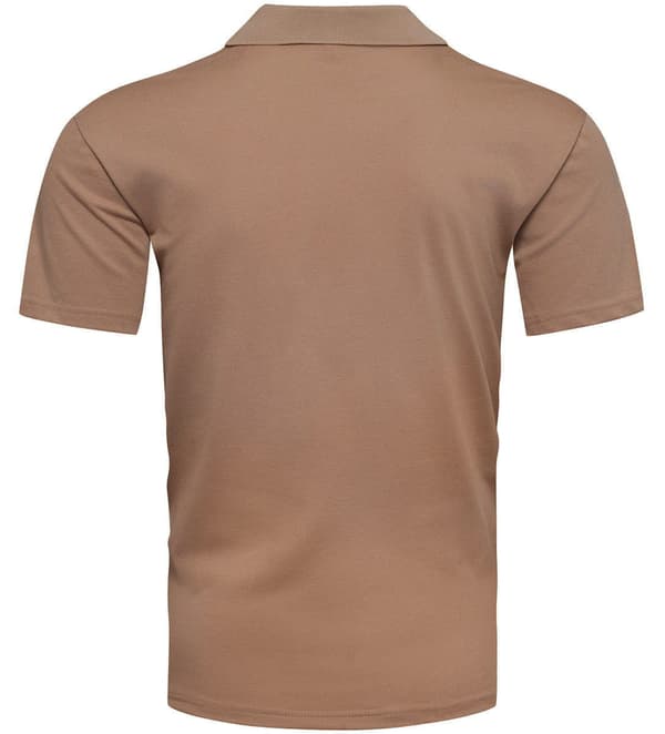 Herre T-shirt, V-hals, sort, Recea M