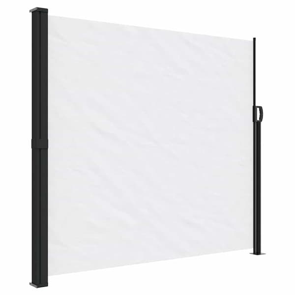 vidaXL Utdragbar sidomarkis vit 180x600 cm