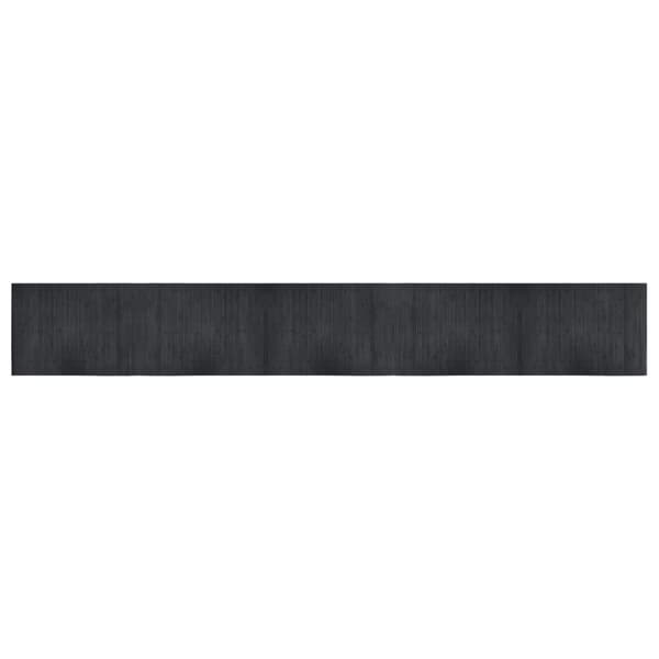 vidaXL rektangulært tæppe, grå, 70x500 cm, bambus