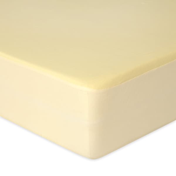 Jersey-stræklagen 70x140x10 PREMIUM Creme/Gul