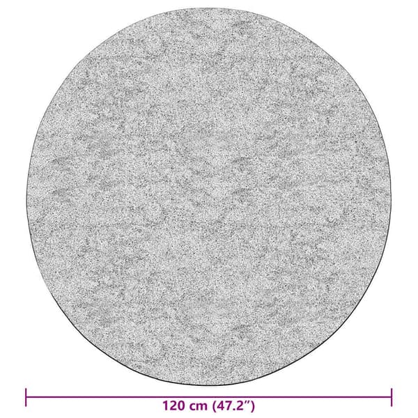 vidaXL vaskbart tæppe, 120 cm, beige, skridsikkert