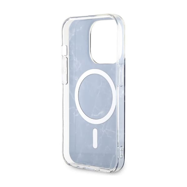 Guess Marble MagSafe - iPhone 14 Pro Max -kotelo (musta)