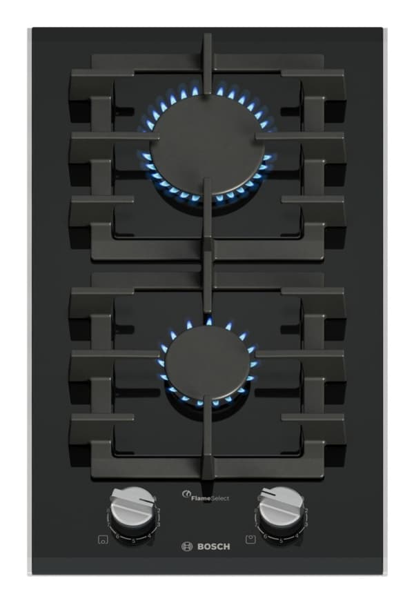 Bosch PRB3A6I40 gaskomfur sort, 2 brændere, 30 cm