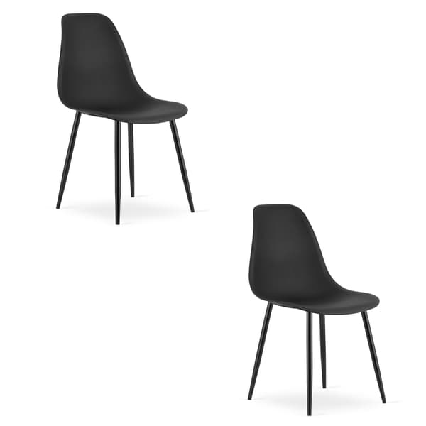 WAT stol svart / svarta ben x 2