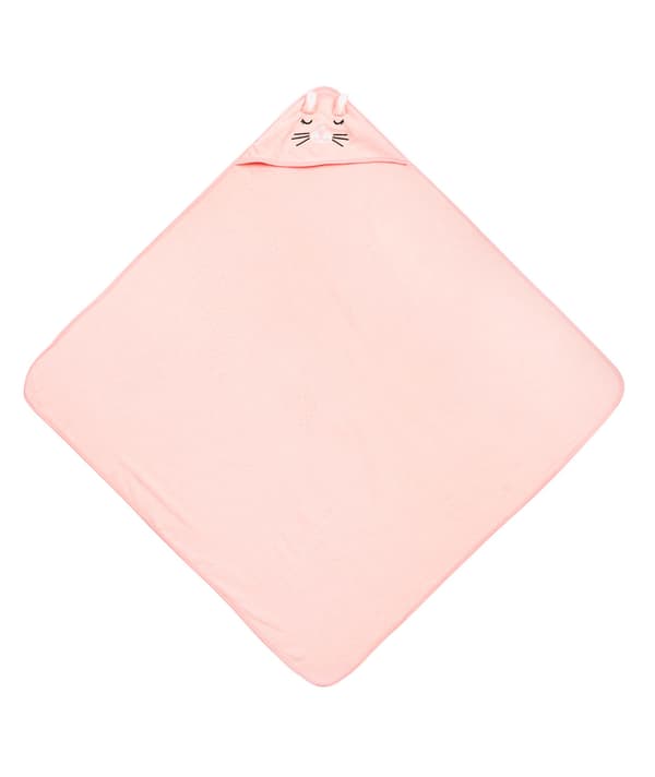 Bathfriends badehåndklæde 100x100 kaninrosa