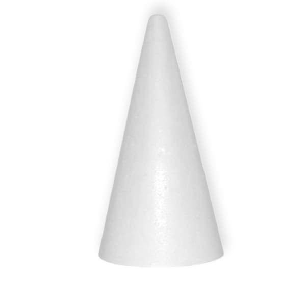Styroksikartio, korkeus 11 cm, 1 kpl.