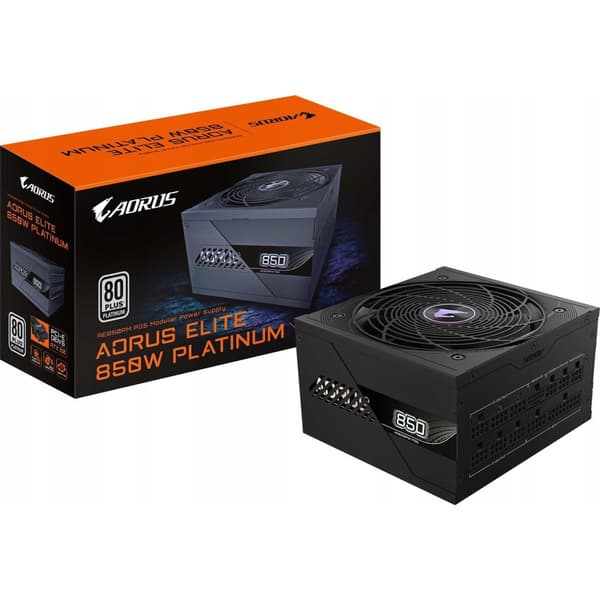 Gigabyte Aorus Elite Platinum ATX 3.1 850W Sort PC Strømforsyning