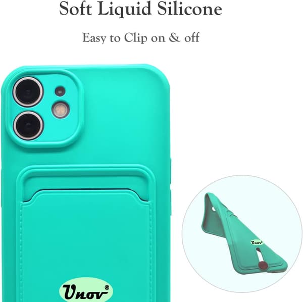 SILIKONEETUG TIL APPLE IPHONE 11 6,1" TURKIS KORTRUMSTENG