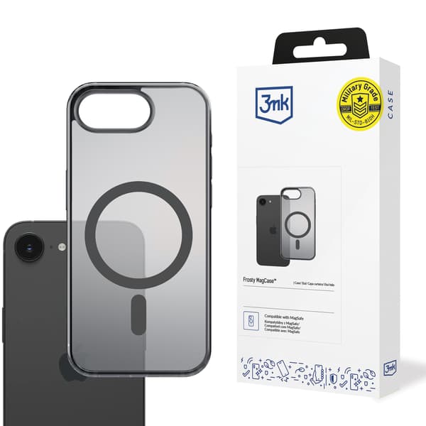Apple iPhone 16E - 3mk Frosty MagCase Svart