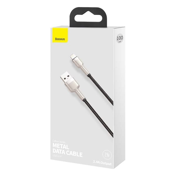 Baseus Cafule USB till Lightning-kabel, 2.4A, 1m (svart)