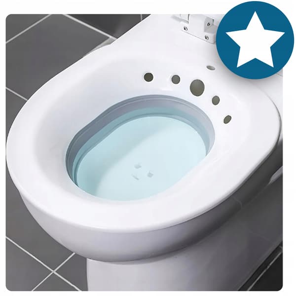 Bidé för intimhygien, toalettsitsskydd med pump