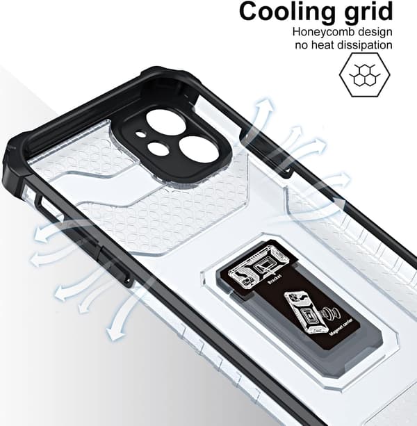 SORT ARMOR-ETUI TIL APPLE IPHONE 11 6.1" + HÆRDET GLAS A2111