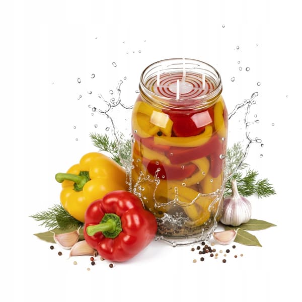 5x TRYKSILER TIL GLAS, MARKEDER, AGURKER OG KÅL