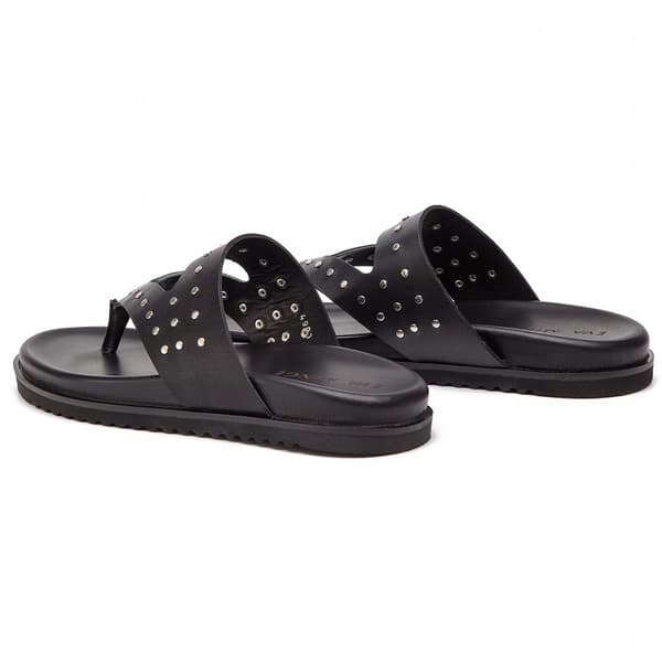 EVA MINGE DAMFLIP-FLOPS SVART LÄDER 36 3U2G5*