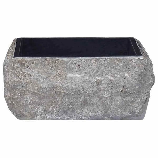 vidaXL håndvask, sort, 30 x 30 x 13 cm, marmor