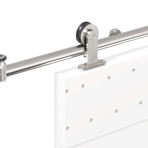 vidaXL Skjutdörrsfäste 200 cm stål silver