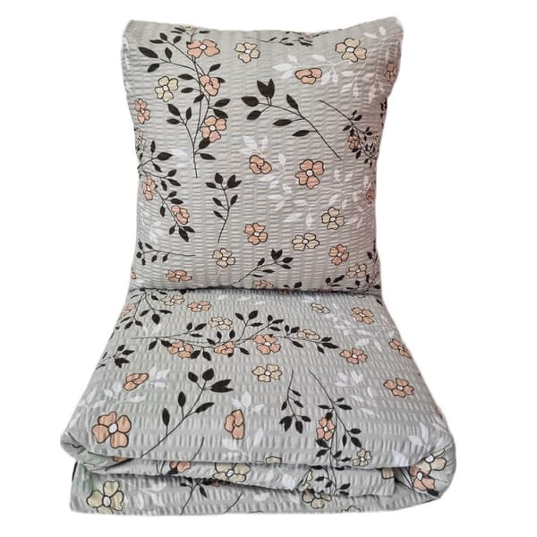 Bäddset av bark 160x200 beige växtäng