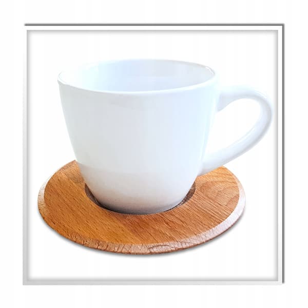 Porcelænskop med underkop til kaffe 220 ml