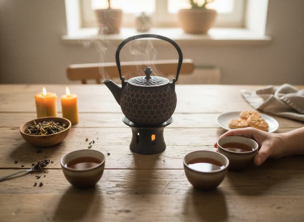 Støbejernskedel Bee 1,2 l teinfuser + tevarmer