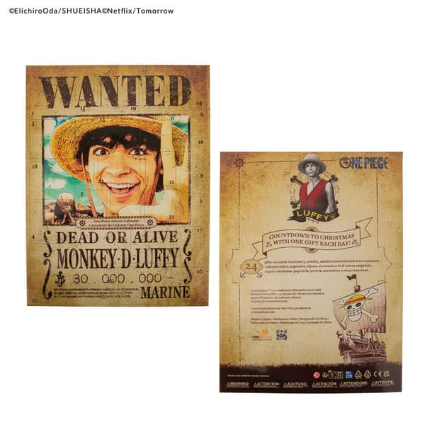 One Piece -joulukalenteri 2025