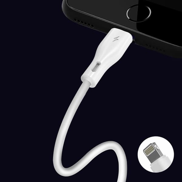 Dudao L2L USB-A / Lightning 3A-kabel 2m - Vit