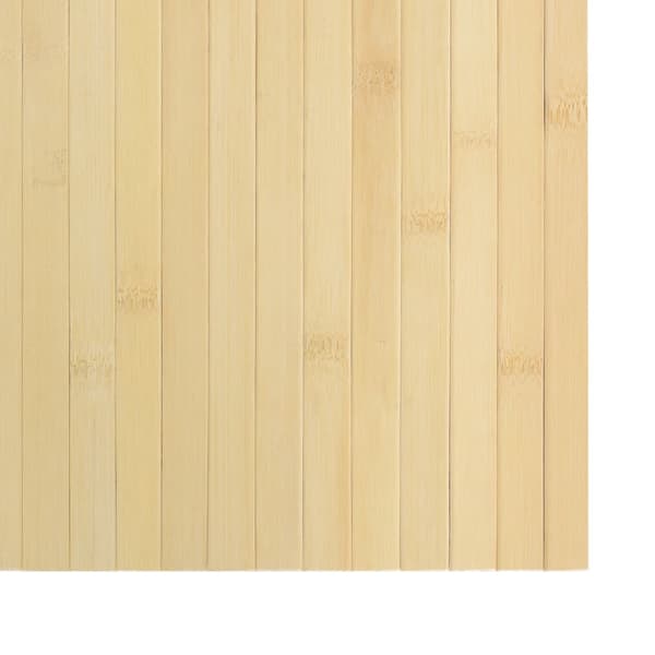 vidaXL Rektangulär matta, ljus naturfärgad, 100x200 cm, bambu