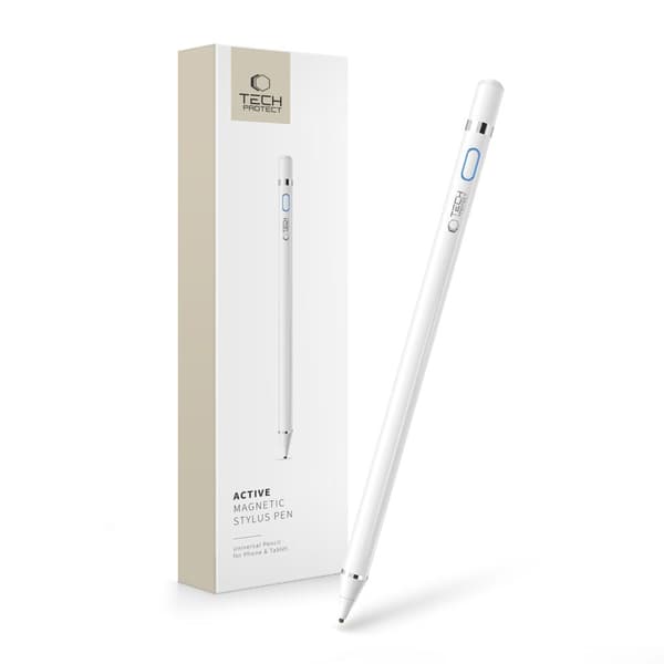 TECH-PROTECT AKTIV STYLUS PEN HVID