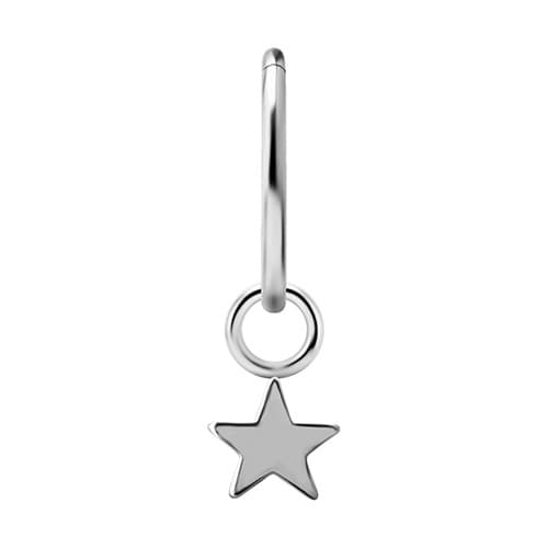 Titanberlock - Stjärna - Silver - D-059