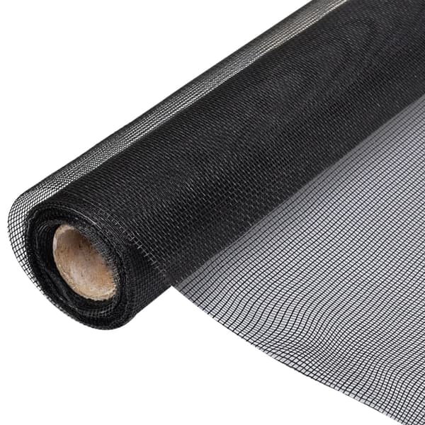 vidaXL insektnet glasfiber 100 x 500 cm sort