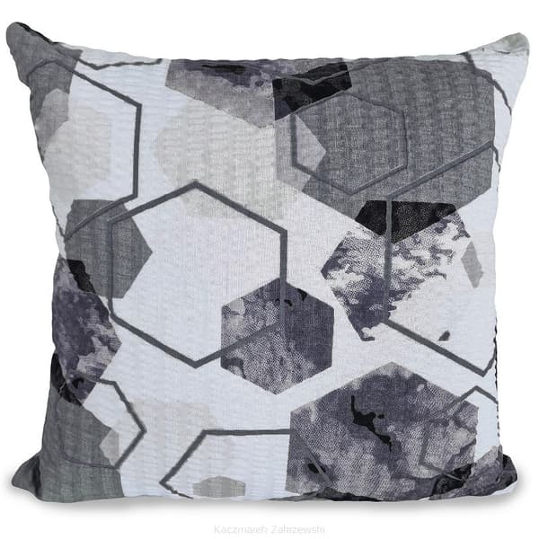Sengesæt 160x200 sort/hvid geometri