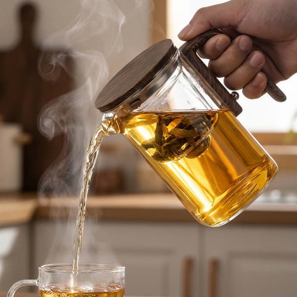 750 ML GLASKANDE MED MAGNETISK TRIGGER TIL KAFFE OG TE