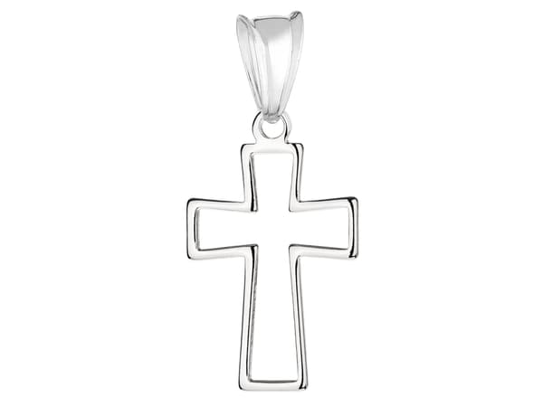 Silver Cross Minimalistisk Litet Kors Silver 925 Hänge Universal