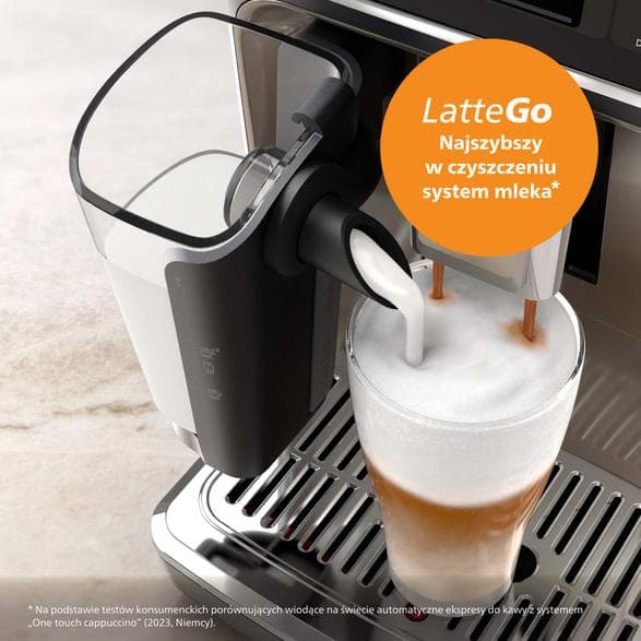 Espressomaskin PHILIPS EP5543/90 serie 5500 LatteGo Vit-silver