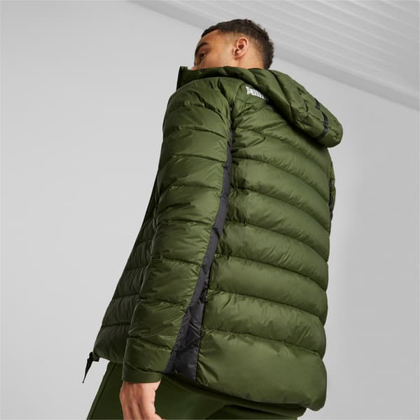 Puma PACKLITE DOWN herre hættejakke grøn 84935531 r M