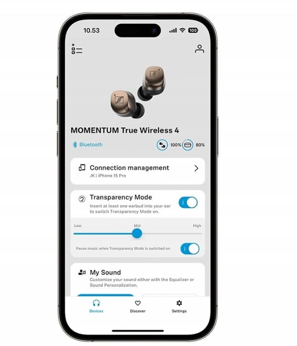 Sennheiser MOMENTUM TRUE WIRELESS 4 trådløse hovedtelefoner