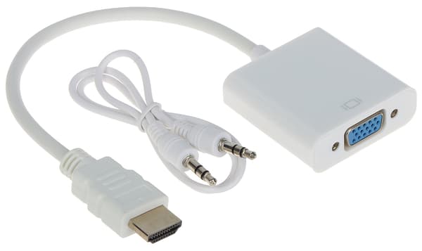 HDMI-omvandler HDMI/VGA+lyd ECO-3