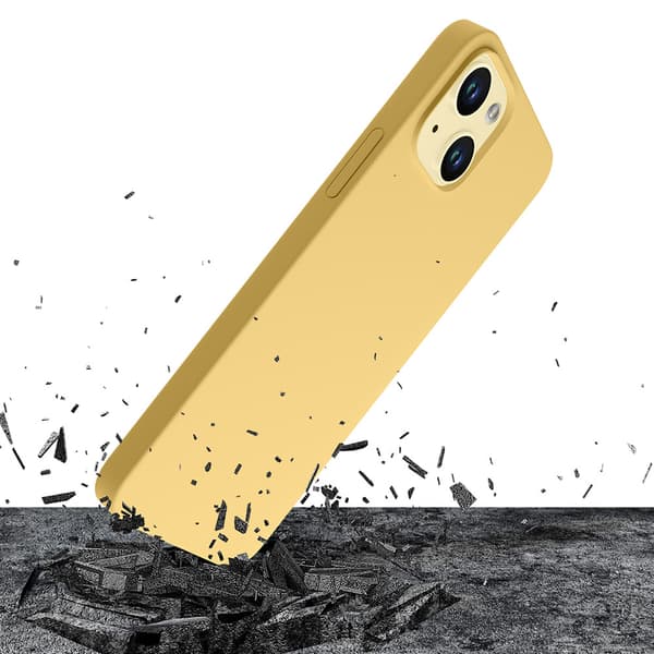 Apple iPhone 15 - 3mk Hardy Silikone MagCase Gul