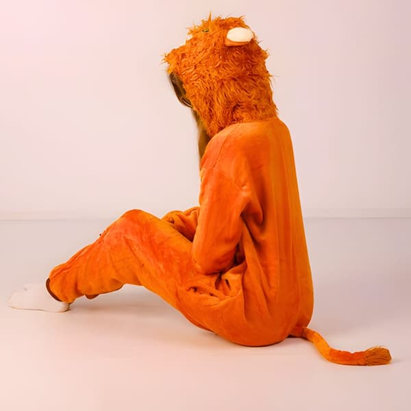 Kigurumi-pyjamas för barn, lejon, 95-105 cm