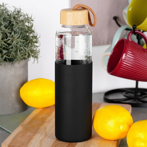 Glaskande til vand med silikonecover 500 ml