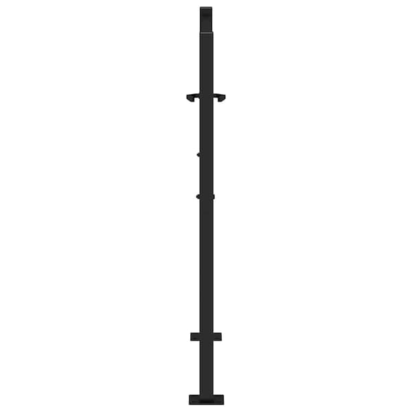 vidaXL havelåge sort 105x106 cm stålbladmønster