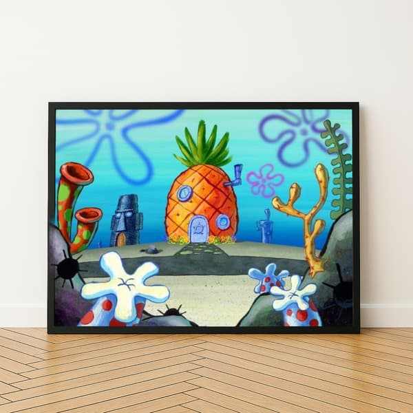 Målning med siffror SpongeBob Ananashus 50x40 cm