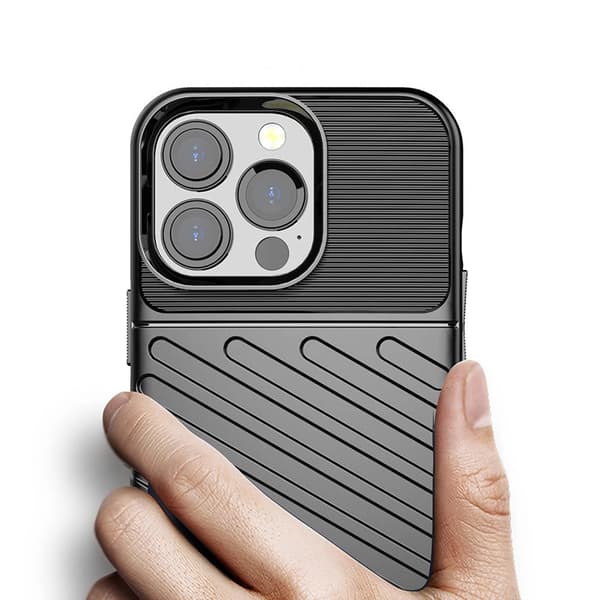 Thunder Case flexibelt armerat skal till iPhone 13 Pro grönt