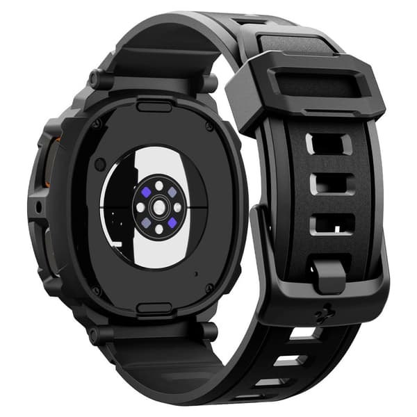 Spigen Rugged Armor Pro Rem til Samsung Galaxy Watch 8 40mm - Mat Sort