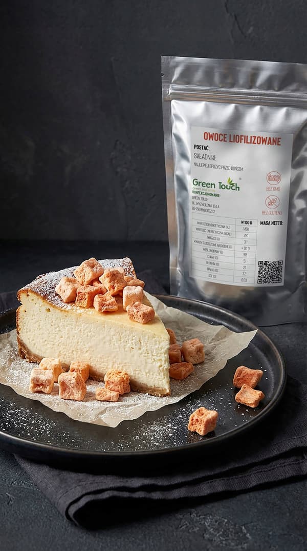 Liofilisoitu papayan hedelmärae 20 g aromaattinen rapea