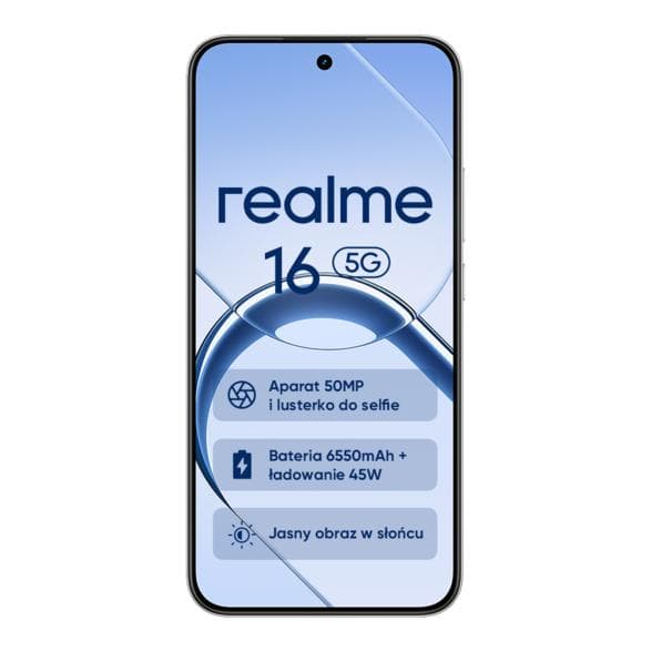 REALME 16 5G Smartphone 8GB/256GB Sort