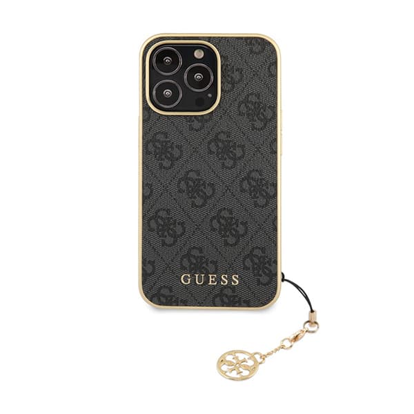 Guess 4G Charms Collection - iPhone 14 Pro -kotelo (harmaa)