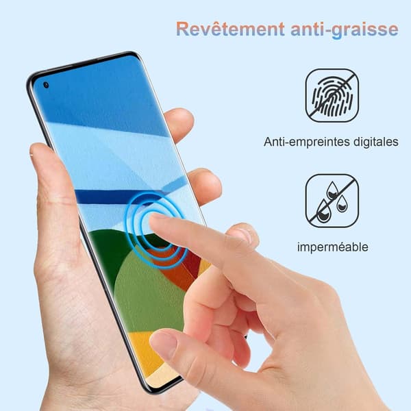 2x Hærdet glas til Oneplus 9 Pro sorte striber + 2x Kameraglas