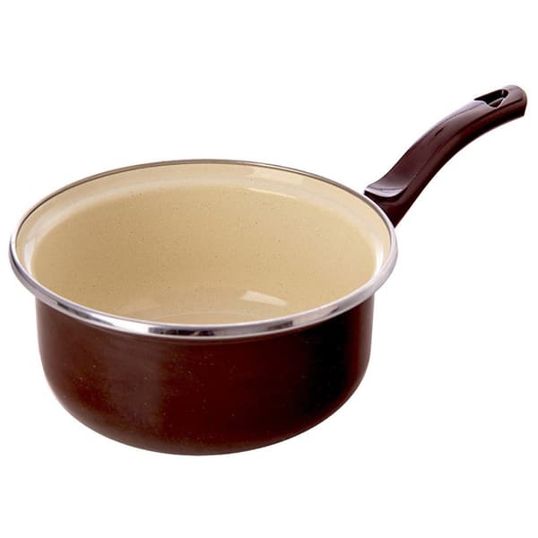 Kasserolle emaljeret brun 14 cm, 620 ml