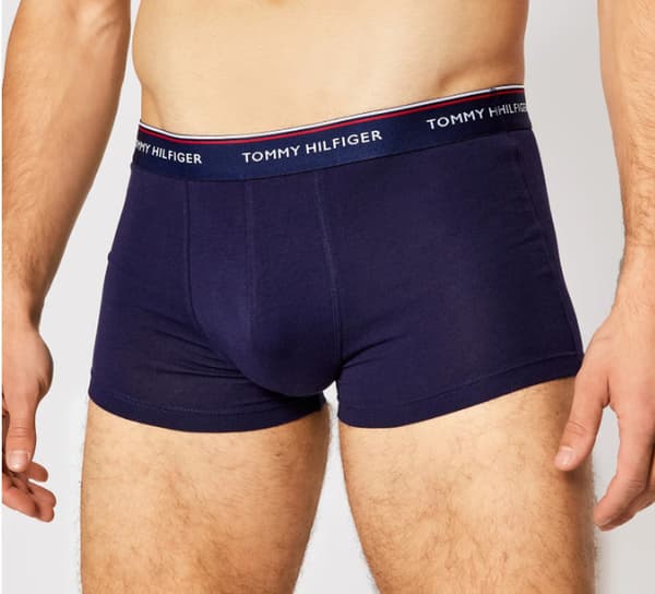 Tommy Hilfiger herr 3-pack boxershorts - marinblå, storlek S