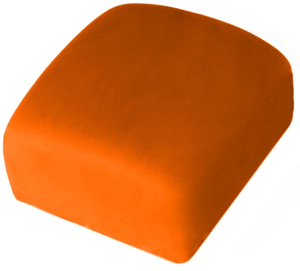 Mörkorange plastglasyr 250g 1 förpackning